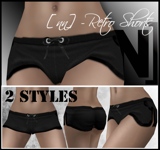 [nn] -Retro Shorts -black