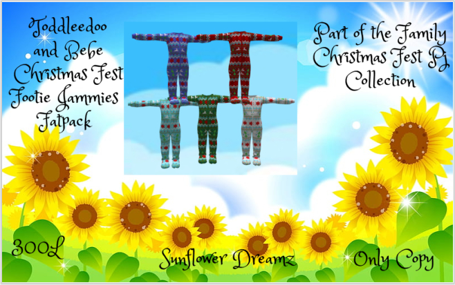 CHRISTMAS FEST TD BB FOOTED JAMMIES