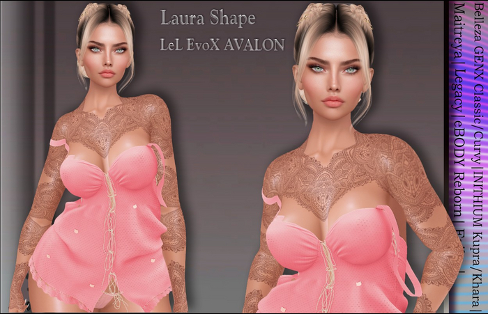 Shape head Lelutka EvoX AVALON 3.1-Laura