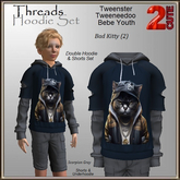 Threads Hoodie Set [2cute] Bad Kitty (2)