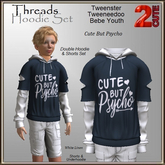 Threads Hoodie Set [2cute] Cute But Psycho
