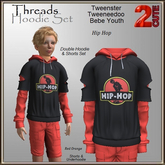 Threads Hoodie Set [2cute] Hip Hop