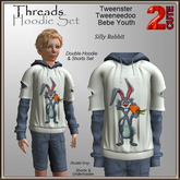 Threads Hoodie Set [2cute] Silly Rabbit