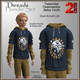 Threads Hoodie Set [2cute] Skate Breath Life