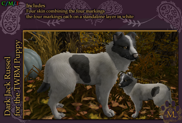 *M* TWBM Puppy Dark Jack Russel Unpacker