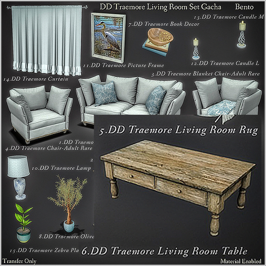 6.DD Traemore Living Room Table/Boxed