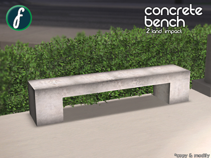 friller Concrete Bench