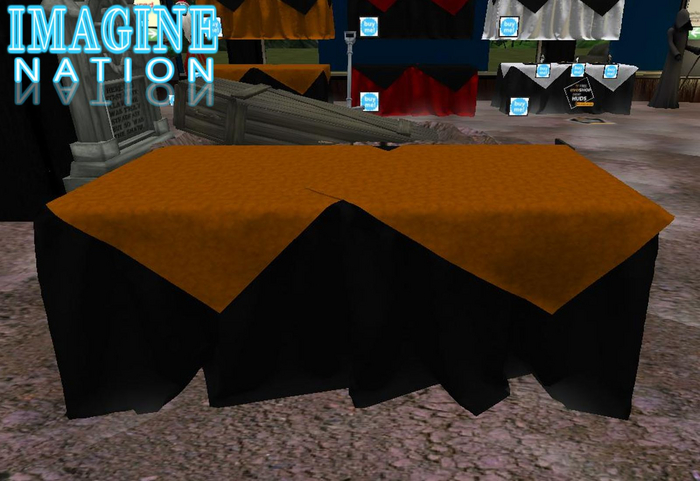Imagine Black & Orange Buffet Table