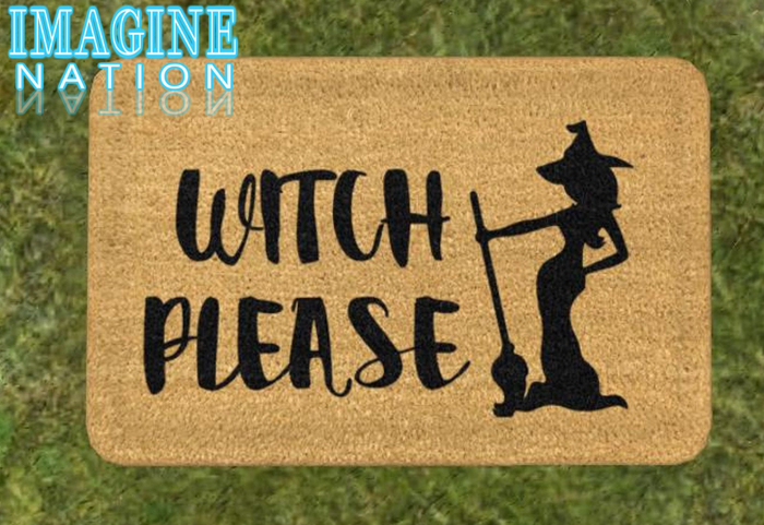 Imagine Welcome Mat Witch Please