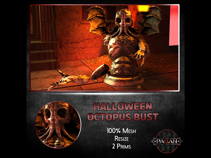 [Pagan]  Halloween octopus bust