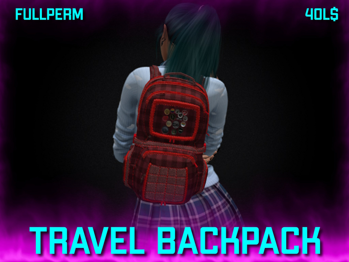 Pink Travel Backpack