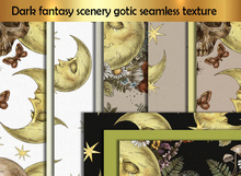 Dark fantasy scenery gotic seamless texture