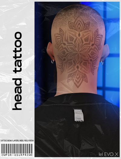 [ES] Head Tattoo . Flower