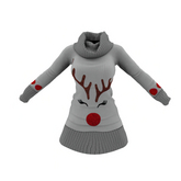 DTC - Rudolph long neck dress - Silver - Maitreya