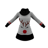 DTC- Rudolph long neck dress - Black - Maitreya