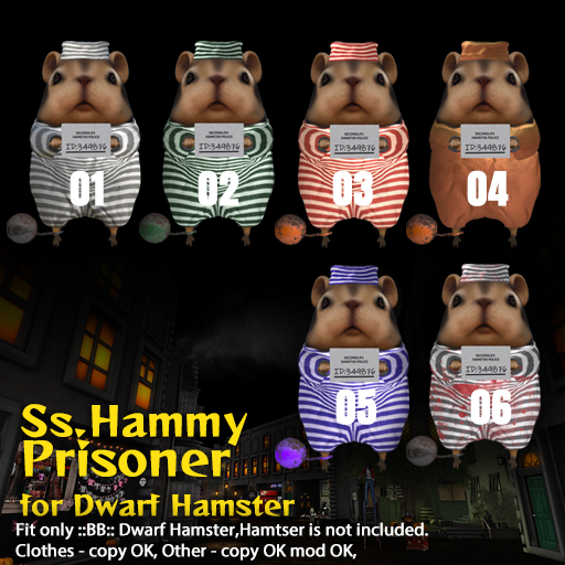 Ss.Hammy Prisoner 6Colors