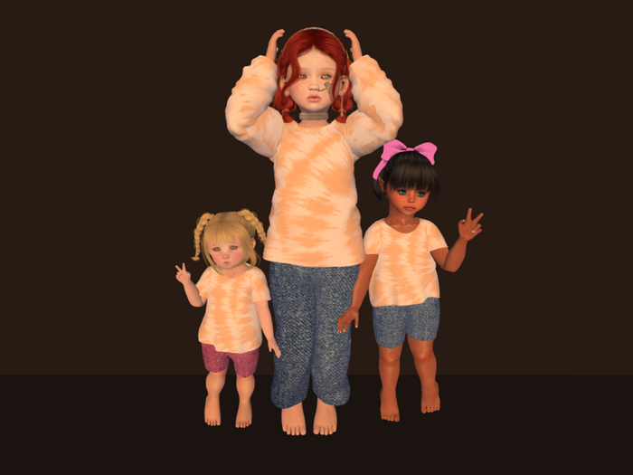 *SS* Yellow Tie-Dye Set TODDLEEDOO