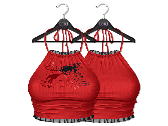 Loki - Polly Halter Top - Red