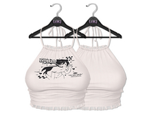 Loki - Polly Halter Top - White