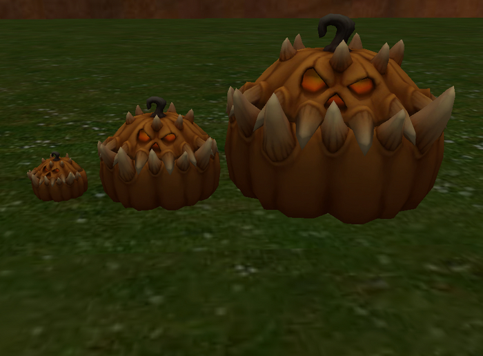 FullPerm Grumpy Pumpkin rigged mesh 3 pack