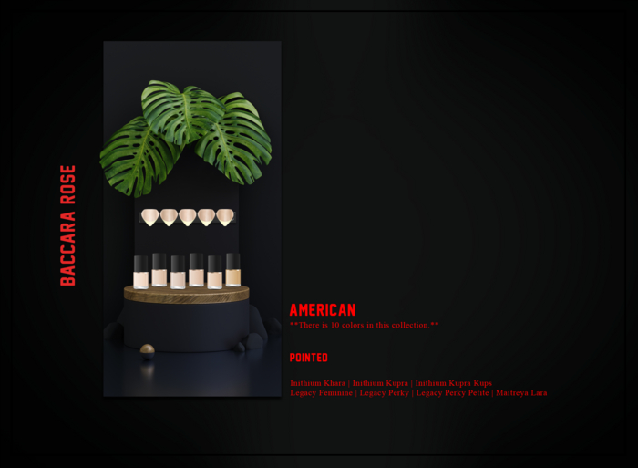 Baccara Rose American Applier [Pointed]