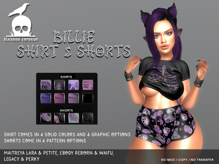 >BE<  Billie Shirts and Shorts