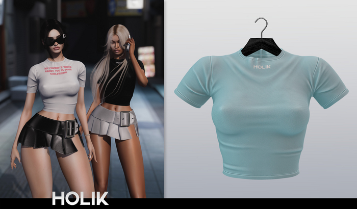 holiK. - Angeles Top - Pale Blue