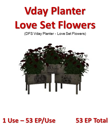 DFS Vday Planter - Love Set Flowers (DFS - Texture Only)