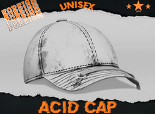 Bleach Stain Plain Cap -White