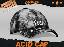 Bleach Stain Graphic Cap -Black