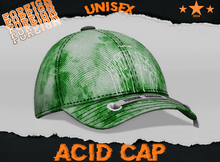 Bleach Stain Graphic Cap -Green