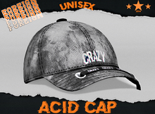 Bleach Stain Graphic Cap -Grey