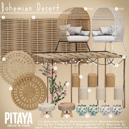 Pitaya - Bohemian Desert - Vases blue