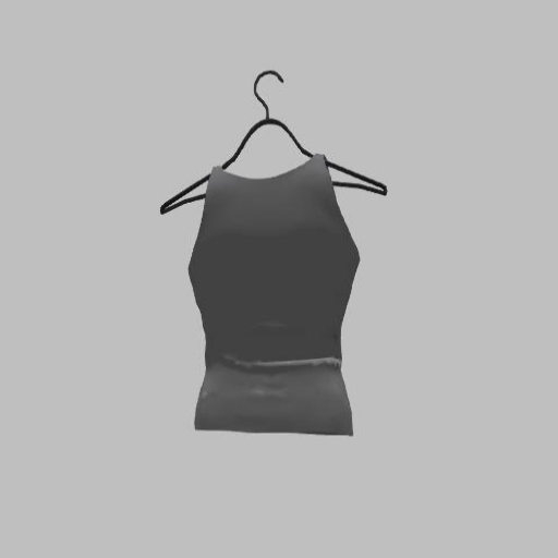 Clothes Hanger with man's tank -gray (tintable)
