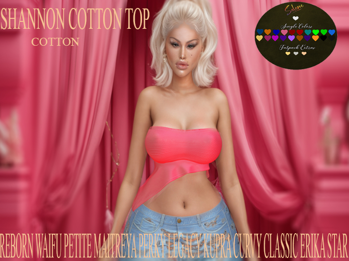 PROMO!:SELENE: SHANNON TOP FATPACK HUD COTTON