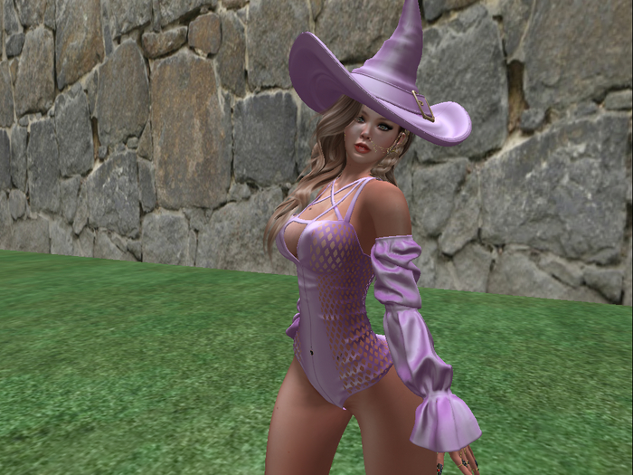 Second Life Marketplace PROMO HALLOWEEN LEGACY LILAC WITH ANIMATED BROOM