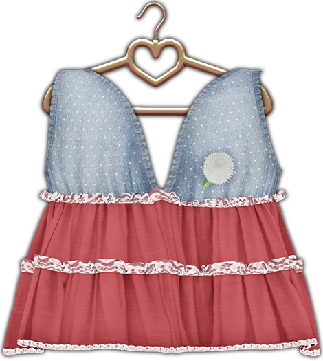 {Lula Belle} Dandelion Top - RUBY {boxed}