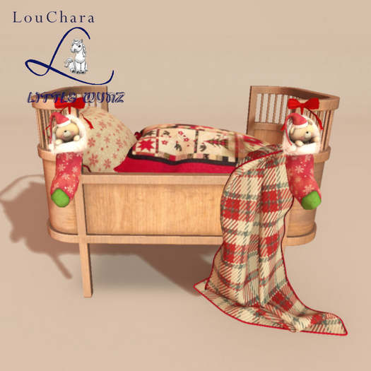 LouChara Little Wunz Dreaming of Santa Bed