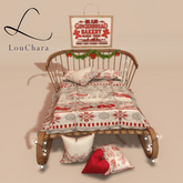 LouChara Gingerbread Sleigh Bed 