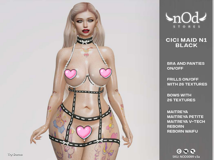 ~nOd~ Cici Maid N1 Black