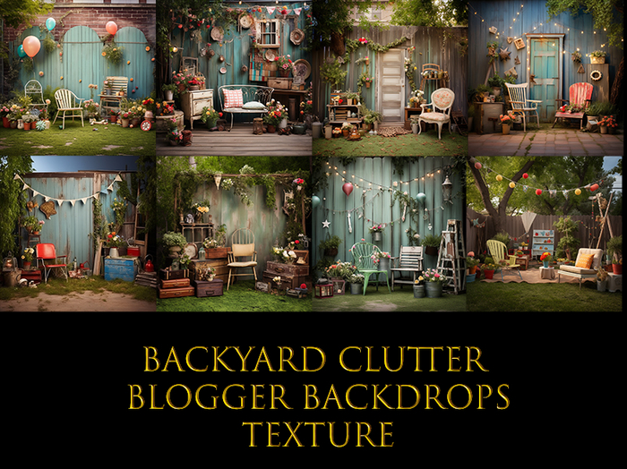 SATO - backyard clutter blogger backdrop textures