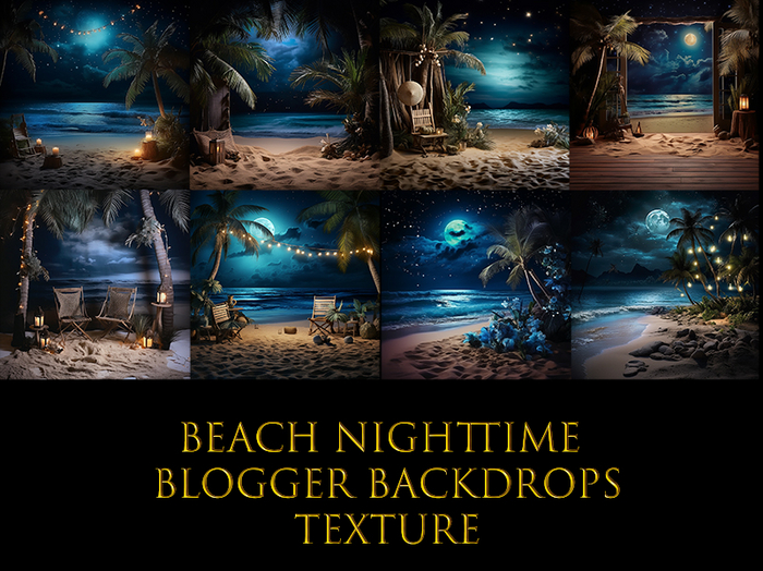 SATO - beach Nighttime Blogger backdrop textures