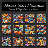 *Wallflowers* Stained Glass Pumpkins