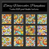 *Wallflowers* Dotsy Watercolor Pumpkins
