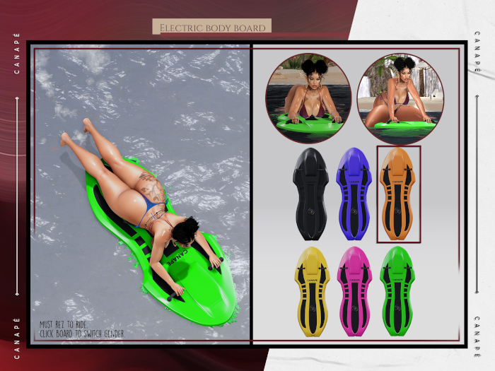 [Canape] Electric Body Board Orange