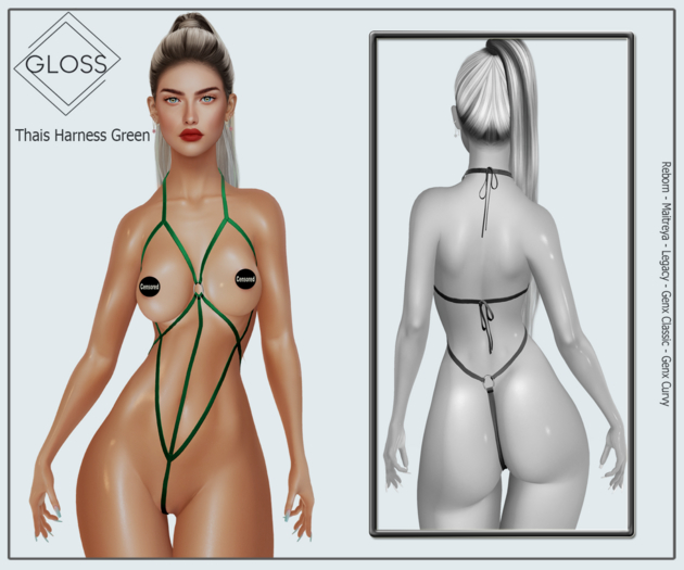 *Gloss* Thais Harness Green