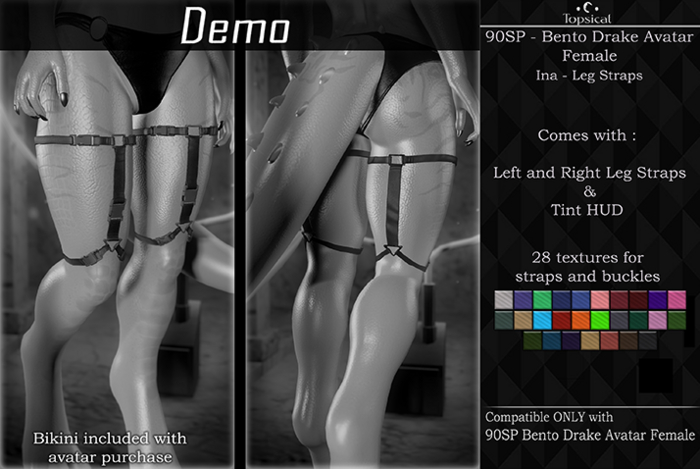 [DEMO] [Topsicat] 90SP Drake -  Ina - Leg Straps