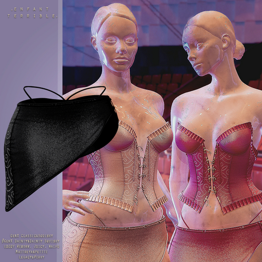 .ET. Sam Skirt&Panties Black (add me)