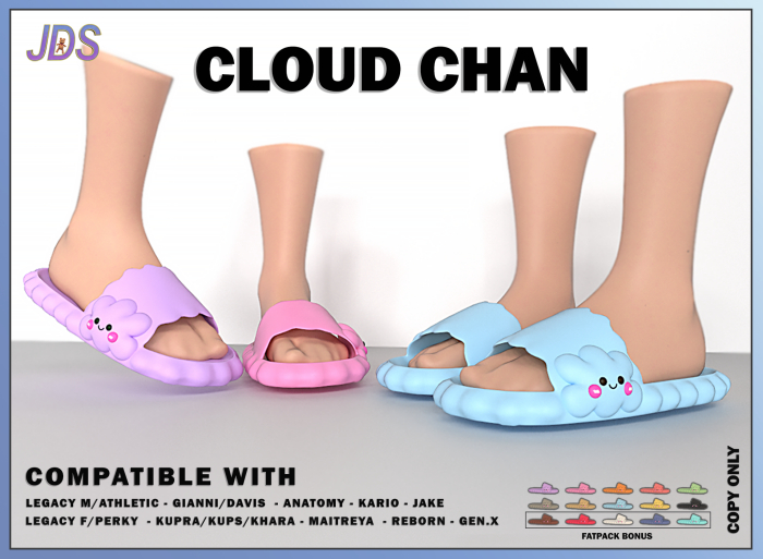 JDS - CLOUD CHAN SLIPPERS ( OLD ROSE )