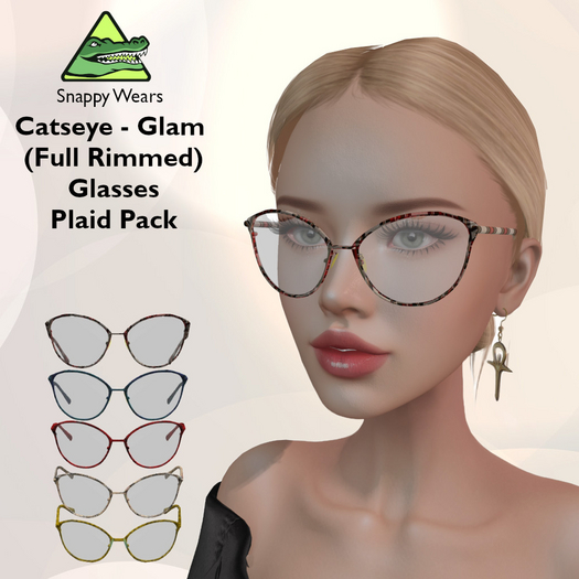 Snappy // Catseye Glam (Full Rim) Plaid Pack
